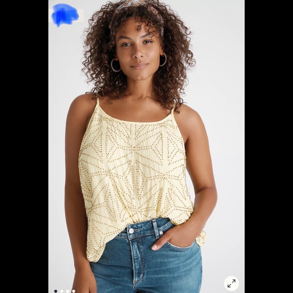 Anthropologie Beaded Cami